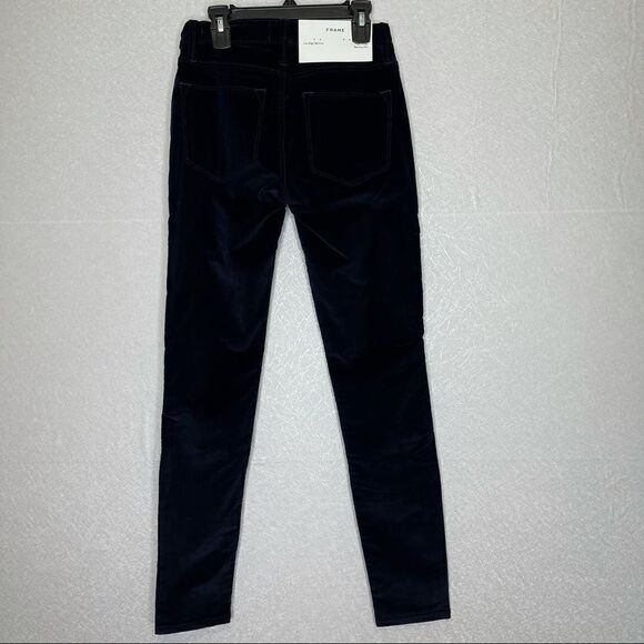 Frame le high navy skinny corduroy pants 24 - Picture 4 of 7